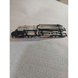 Fast & Furious Peterbilt Car Carrier Semi Truck Trailer Diecast Hauler Black